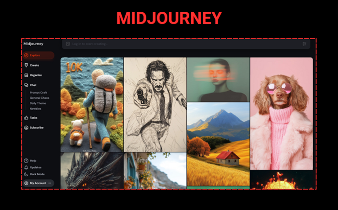 ساخت عکس با MIDJOURNEY